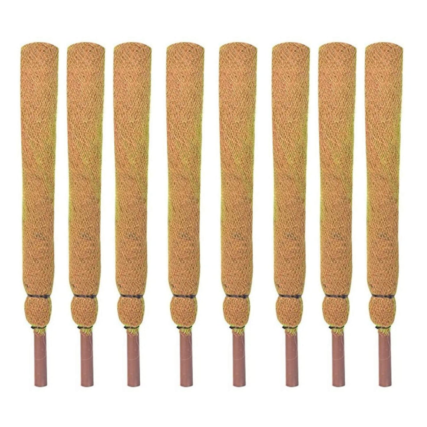 KURUPPATH GROUP Coir Moss Stick/Coco Pole for Climbing Indoor Plants (Pack of 8) (5 Feet)