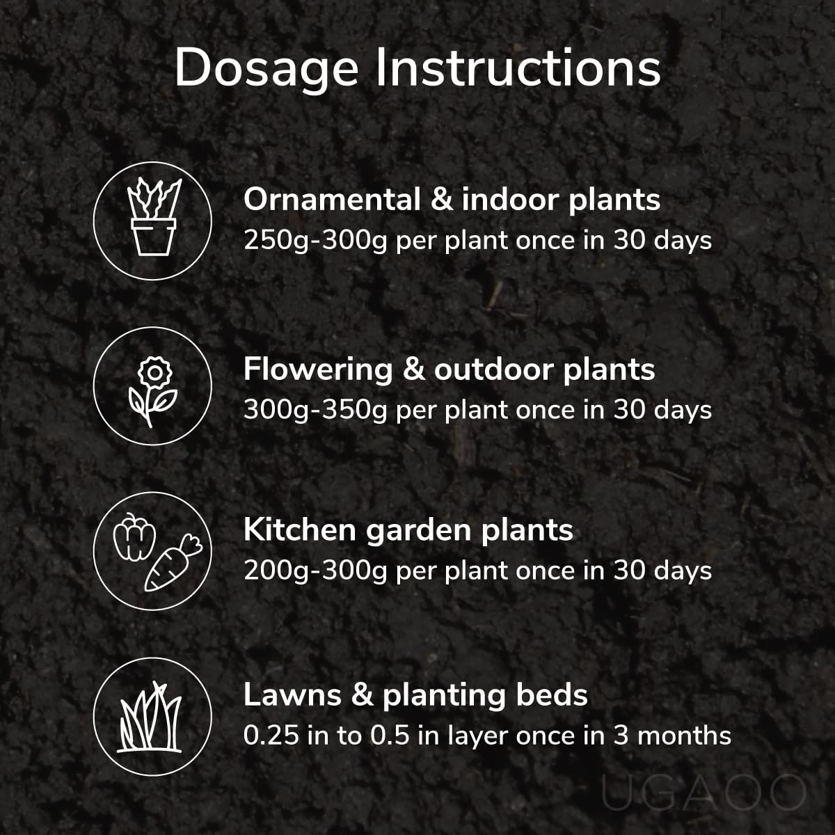 Ugaoo Cow Dung Manure Fertilizers for Plants & Home Gardening - 5 kg